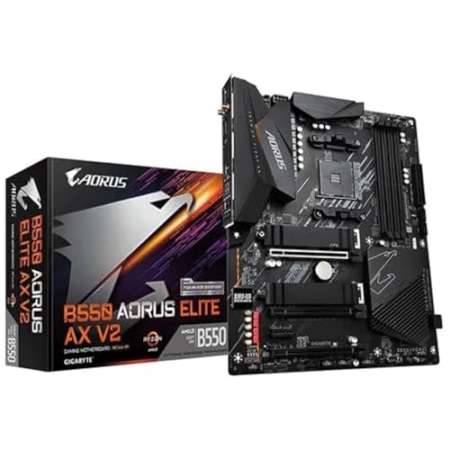 GIGABYTE MB B550 AORUS ELITE AX V2 AMD B550 AM4 RYZEN MAX128GB DDR4 PCIE ATX