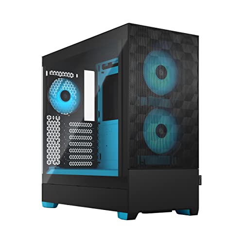 FRACTAL DESIGN CS FD-C-POR1A-02 MID TOWER POP AIR RGB BLACK CYAN TG ATX RETAIL