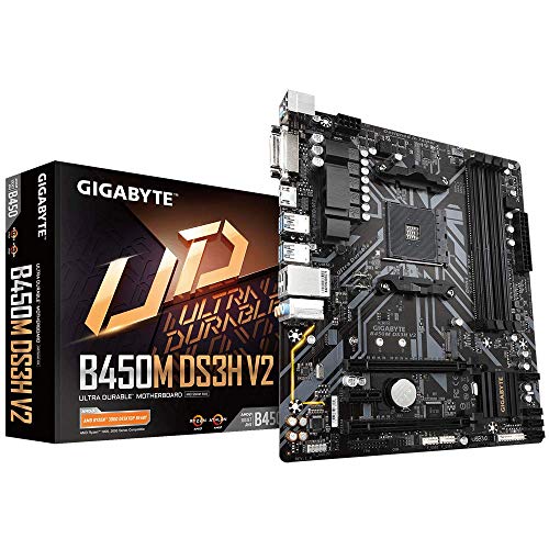 Gigabyte B450M DS3H V2 Gigabyte Motherboard B450M DS3H V2 AMD AM4 B450 Max128GB  (Like New)