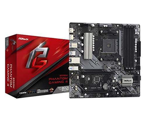 ASROCK MB B550M PHANTOM GAMING 4 B550M AM4 DDR4 PCIE RETAIL
