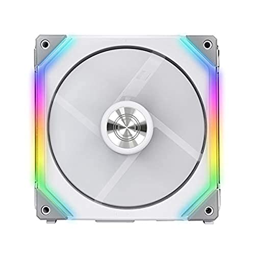 LIAN-LI FAN UF-SL140-2W UNI FAN SL140 DC 12V & 5V W CONTROLLER WHITE 2PACK (Like New)