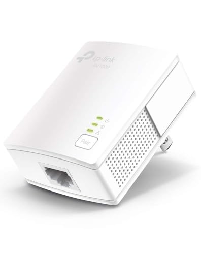 TP-Link AV1000 Powerline Ethernet Adapter - Nano Size, Gigabit Port, PlugPair&Play, Ethernet Over Power, Power Saving Mode, Network Adapter (TL-PA7017)