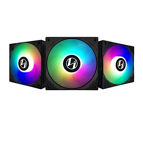 LIAN-LI FAN ST120-3B BLACK 12CM ARGB FANS 3PCS PACK WITH CONTROLLER RETAIL