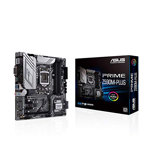 ASUS TeK PRIME Z590M-PLUS ASUS MB PRIME Z590M-PLUS Z590 SOCKET1200 DDR4 mATX Ret (Like New)