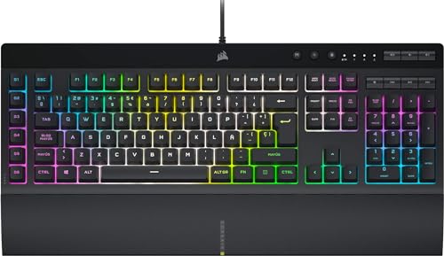 CORSAIR K55 RGB PRO XT Gaming Keyboard -Backlit RGB LED -Black