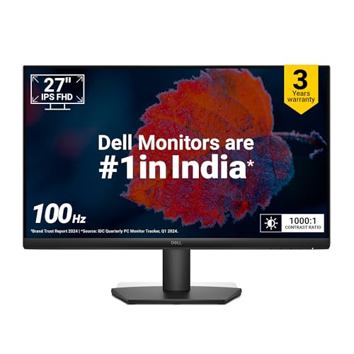 Dell 27 Inch Monitor SE2722H LED-Backlit LCD Full HD Monitor HDMI VESA Mount AMD FreeSync Comfortview