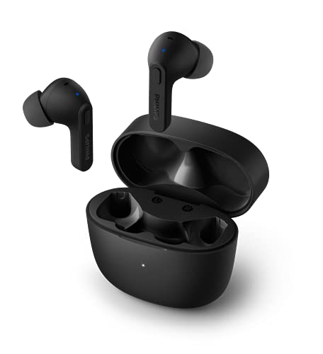 PHILIPS TRUE WIRELESS HEADPHONES (BLACK) -  EARBUDS WITH IN-EAR FIT -  SUPER-SMALL C