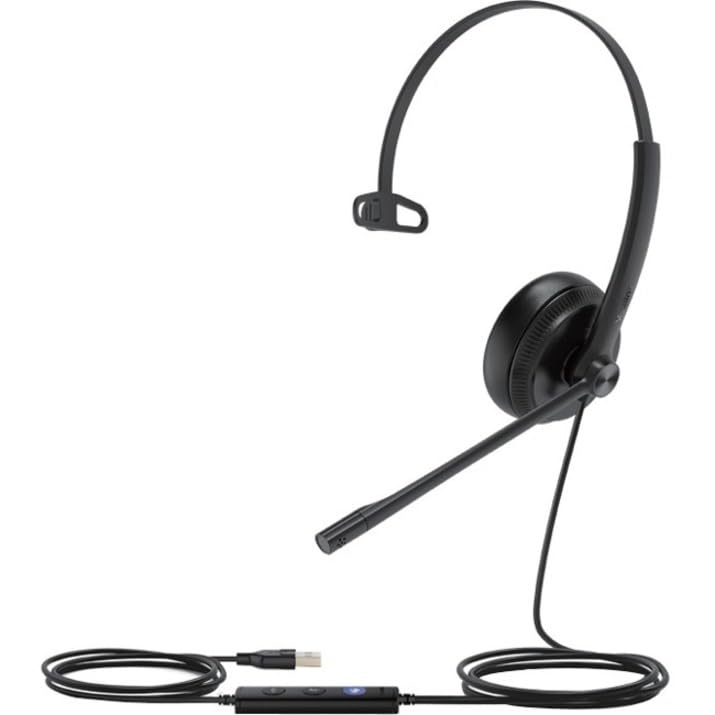 UH34 LITE MONO (MONAURAL) USB HEADSET -  BOOM MICROPHONE -  NOISE CANCELING -  HEADBAN