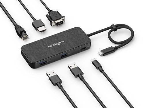 Kensington SD1650P USB-C 4K Docking Station with 100W Power Pass-Through - Windows/MacOS/Chrome/iOS/Android (K34020WW)