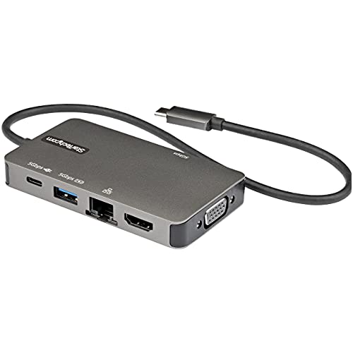 USB C MULTIPORT ADAPTER W/ HDMI 4K OR VGA VIDEO - 3-PORT USB 5GBPS HUB (2X USB-A (Like New)