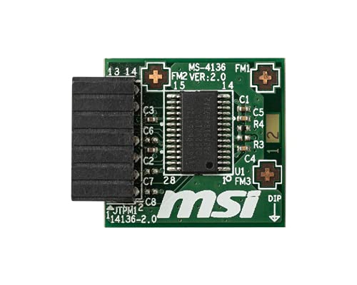 MSI TPM 2.0 MODULE MSI Accessory TPM 2.0 Module TPM Module Infineon chip SLB 966