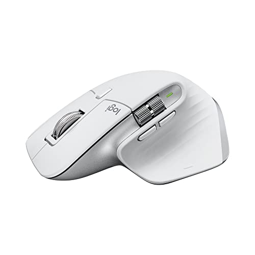 LOGITECH MX MASTER 3S PERFORMANCE WIRELESS MOUSE (PALE GREY)