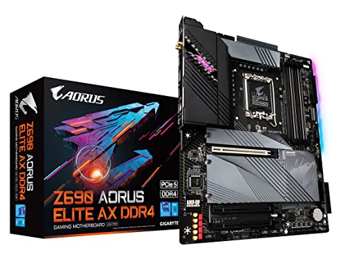 Gigabyte Z690 A ELITE AX DDR4 Gigabyte MB Z690 A ELITE AX DDR4 Z690 LGA1700 DDR4 ATX Retail