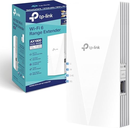 TP-LINK AX1800 WI-FI 6 RANGE EXTENDER. 574 MBPS AT 2
