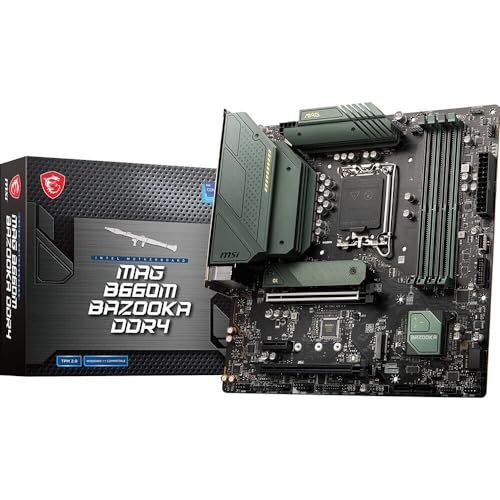 MSI MOTHERBOARD MAG B660M BAZOOKA DDR4 B660 SOCKET1700 MAX128GB DDR4 PCIE MATX RETAIL