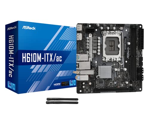 ASROCK MB H610M-ITX AC H610 LGA1700 MAX64GB DDR4 PCIE SATA USB MINIITX RETAIL