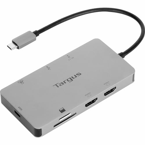 USB-C DSPPT ALT MODE DUAL 4K HDMI MULTI-PORT DOCK W/100W PASS-THRU -  CARD READER (Like New)