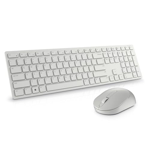 DELL PRO WIRELESS KEYBOARD AND MOUSE KM5221W WHITE