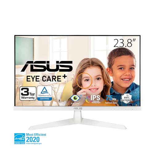 ASUS VY249HE-W 23.8IN 1080P MONITOR WHT