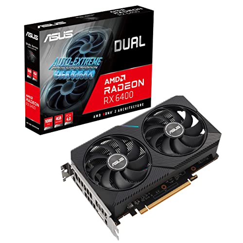 ASUS VCX DUAL-RX6400-4G RADEON RX 6400 4GB GDDR6 64B HDMI DP PCIE4.0 RETAIL (Like New)