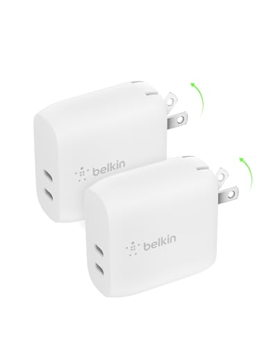 DUAL 20W USB-C CHRGR WHT 2PK
