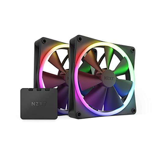 NZXT FAN RF-R14DF-B1 F140 RGB 2X140MM FAN & CONTROLLER 12V DC BLACK RATAIL