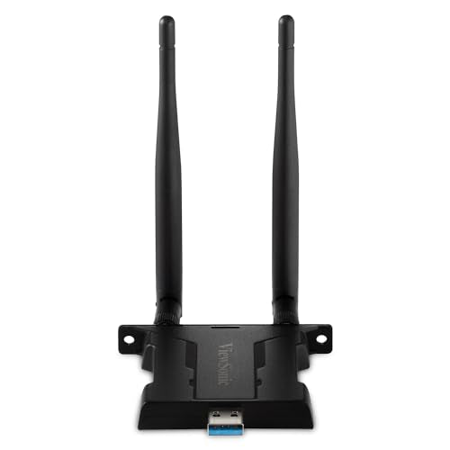 VIEWSONIC AC VB-WIFI-005 USB WI-FI MODULE 2.4GHZ & 5GHZ DUAL-BAND BT5.0 BLACK
