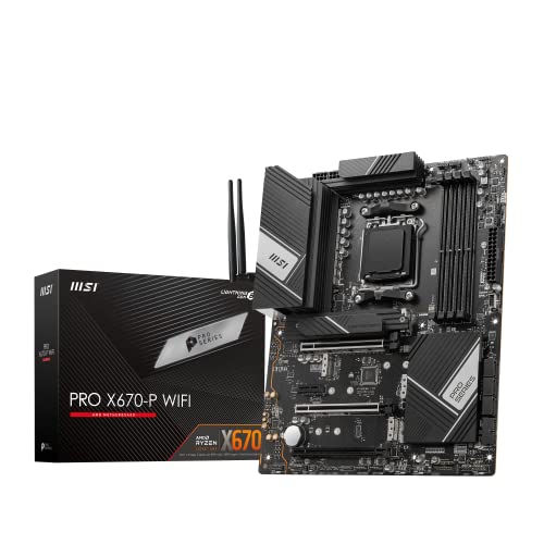 MSI MB PRO X670-P WIFI SOCKET AM5 128GB DDR5 ATX BLACK MATT RETAIL
