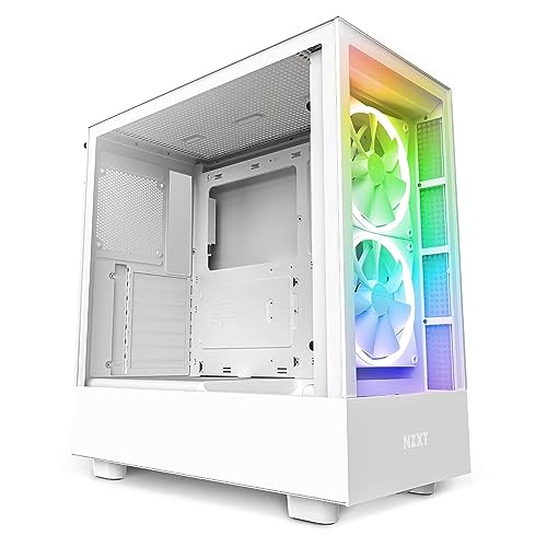 NZXT CS CC-H51EW-01 H5 ELITE MID-TOWER TG ATX MICROATX MINIITX RGB FAN WHITE