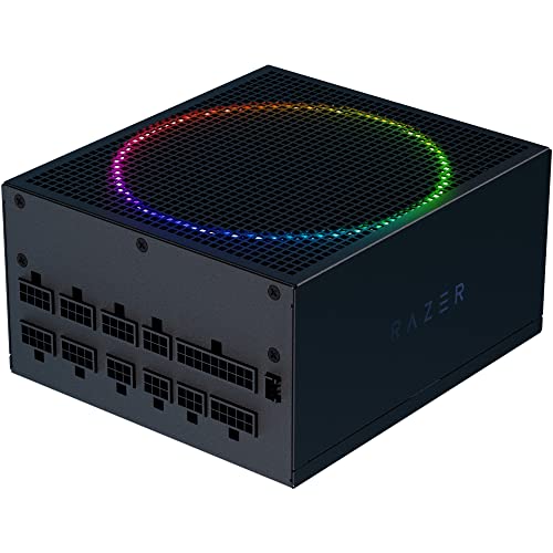 Razer Katana Power Supply aRGB PSU: Silent, Powerful aRGB 140mm PWM Fan - Chroma aRGB - Modular by Design - 80 Plus Platinum Rated - Zero RPM Mode - 1200W (Like New)