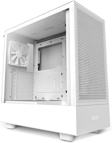 NZXT CS CC-H51FW-01 H5 FLOW ATX MICRO-ATX MINI-ITX TG WHITE RETAIL
