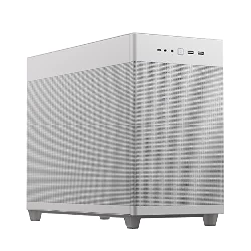 ASUS CASE AP201 WHT MESH   MID-TOWER 33L MICROATX 360MM AIO COOLERS TG WHITE