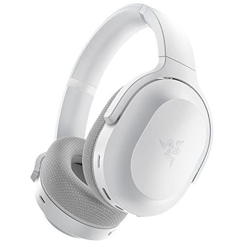 RAZER BARRACUDA WIRELESS GAMING & MOBILE HEADSET (PC, PLAYSTATION, SWITCH, ANDROID, IOS): 2.4GHZ WIRELESS + BLUETOOTH - INTEGRATED NOISE-CANCELLING MIC - 50MM DRIVERS - 40 HR BATTERY - MERCURY WHITE ( (Like New)