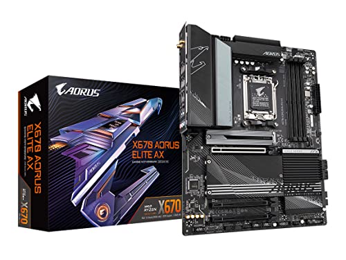 GIGABYTE MB X670 AORUS ELITE AX SOCKET AM5 X670 MAX128G DDR5 ATX RETAIL