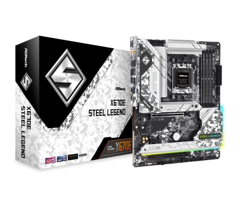 ASROCK MOTHERBOARD X670E STEEL LEGEND X670 SOCKET AM5 MAX.128GB DDR5 ATX RETAIL