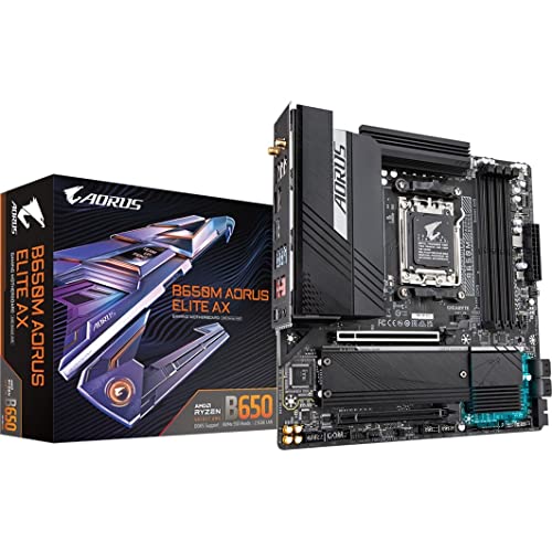 GIGABYTE MB B650M AORUS ELITE AX B650 SOCKET AM5 B650 MAX128G DDR5 MICRO-ATX