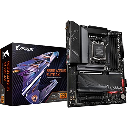 GIGABYTE MOTHERBOARD B650 AORUS ELITE AX B650 SOCKET AM5 B650 MAX128GB DDR5 ATX RETAIL