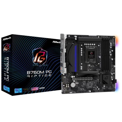 ASROCK MB B760M PG RIPTIDE B760 LGA1700 MAX128GB DDR5 MICRO ATX RETAIL