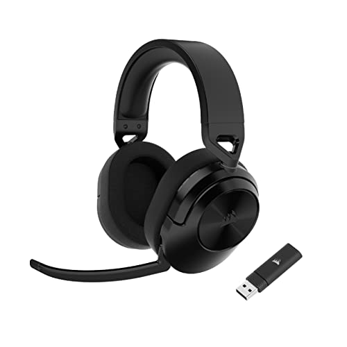 CORSAIR HS55 WIRELESS GAMING HEADSET -  CARBON -  LOW-LATENCY 2.4GHZ AUDIO (Like New)