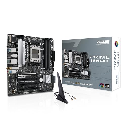 ASUS MB PRIME B650M-A AX II B650 AMD AM5 MAX128GB DDR5 MATX RETAIL