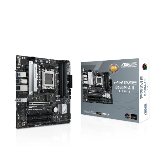 ASUS MB PRIME B650M-A II-CSM B650 AMD AM5 MAX128GB DDR5 MATX