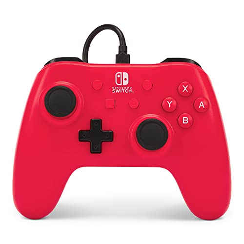 ACCO WIRED CONTROLLER FOR NINTENDO SWITCH - RASPBERRY RED