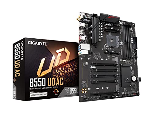 GIGABYTE MB B550 UD AC B550 AMD AM4 MAX128GB DDR4 PCIE ATX RETAIL