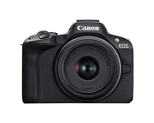 CANON EOS R50 WITH RF-S18-45 MM IS STM LENS (BLACK) (Like New)