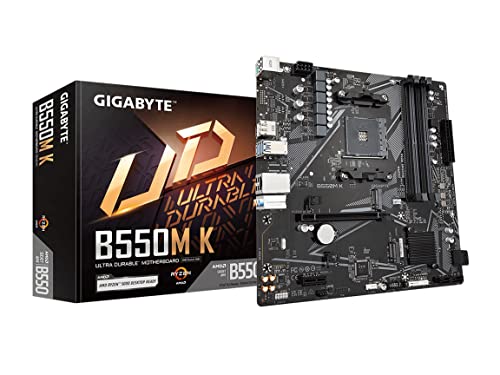 GIGABYTE MB B550M K AMD AM4 B550 MAX128GB DDR4 PCIE MICRO ATX RETAIL