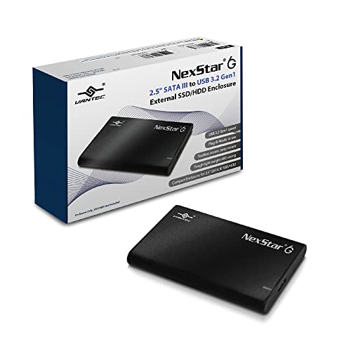 VANTEC RD NST-268S3-BK NEXSTAR6G 2.5 SATA3 T USB3.2 EXT. SSD ENCLOSURE BLACK