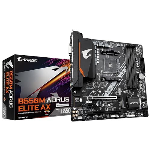 GIGABYTE MB B550M AORUS ELITE AX AMD AM4 B550 MAX128GB DDR4 PCIE MICRO ATX