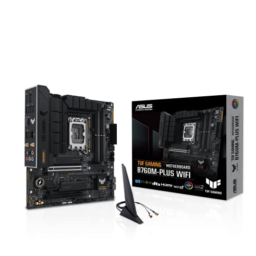 ASUS MB TUF GAMING B760M-PLUSWIFI B760 LGA1700 MAX128GB DDR5 MATX RETAIL