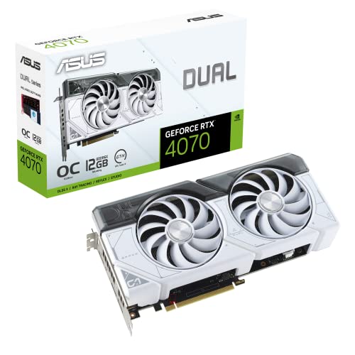 ASUS VCX DUAL-RTX4070-O12G-WHITE GEFORCE RTX 4070 OC 12GB GDDR6X 192B RETAIL