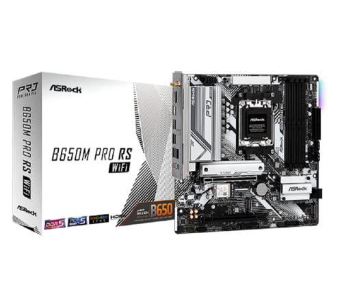ASROCK MB B650M PRO RS WIFI AMD B650 AM5 MAX128GB DDR5 PCIE MICRO ATX RETAIL